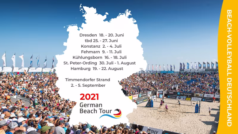 #GermanBeachTour: Deutschlands größte Beach-Volleyball-Tour startet im Juni