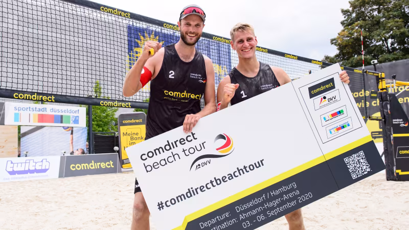 Dollinger/Kulzer und Harms/Peemüller fahren zur DM – Thole/Wickler im Halbfinale