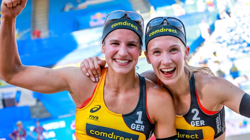 Zurück im Sand: Sandra Ittlinger und Chantal Laboureur 