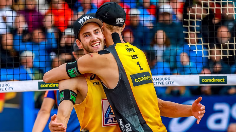 Foto FIVB: Auch die Vize-Weltmeister Julius Thole/Clemens Wickler sind dabei. 
