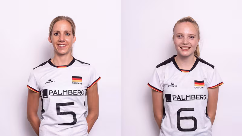 Jana-Franziska Poll (li.), Jennifer Geerties (re.)