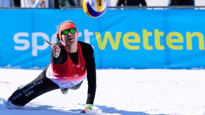 Foto Conny Kurth: Großer Sport im Schnee.