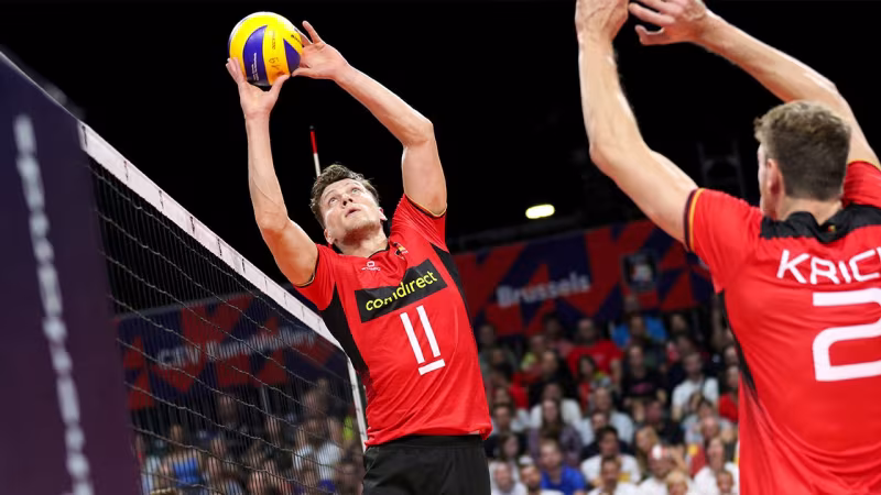 Foto CEV: Lukas Kampa hat mittlerweile 190 Länderspiele für Deutschland absolviert.