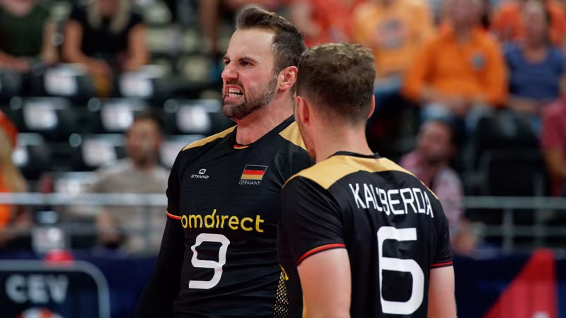 Foto CEV: Georg Grozer steuerte mit 20 Zählern die meisten Punkte für Deutschland hinzu.