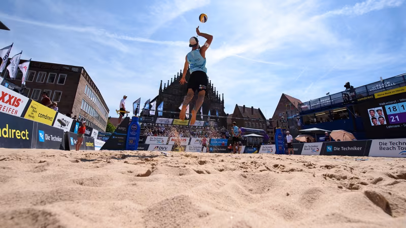 Foto Hoch Zwei/Conny Kurth: Bestes Beach-Wetter vor einer tollen Kulisse in Nürnberg.