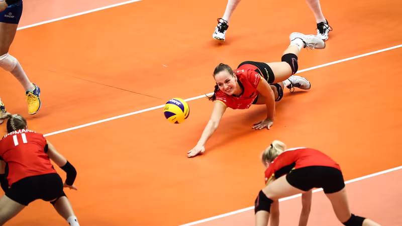 Foto FIVB: Die deutschen Spielerinnen mussten heute alles geben.