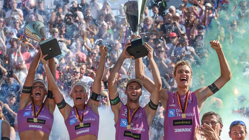 DM-Ticker: Bieneck/Schneider und Thole/Wickler sind die Deutschen Meister 2018
