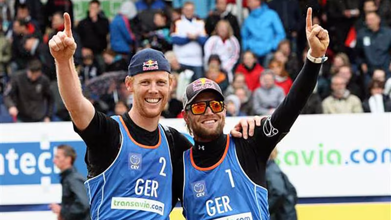 Foto CEV: Brinker/Reckermann holten 2012 das letzte EM-Edelmetall der Männer