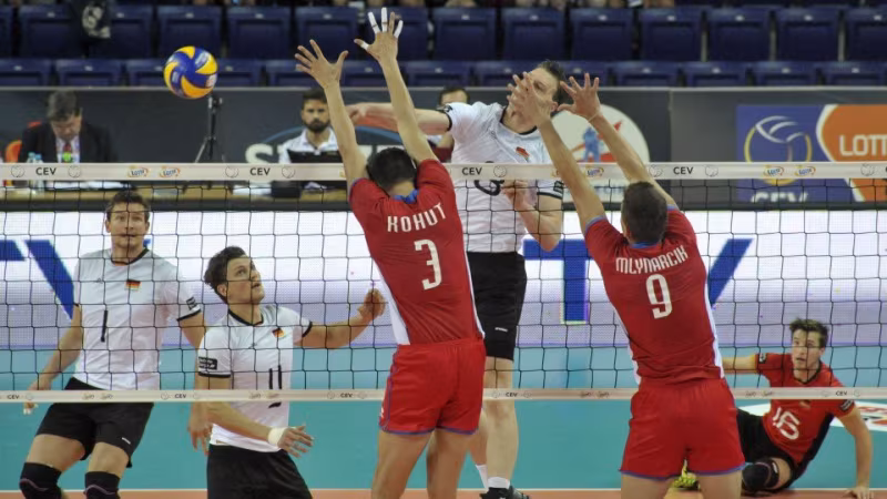 Foto CEV: War bei seinem ersten EM-Einsatz gleich voll da: Marcus Böhme.