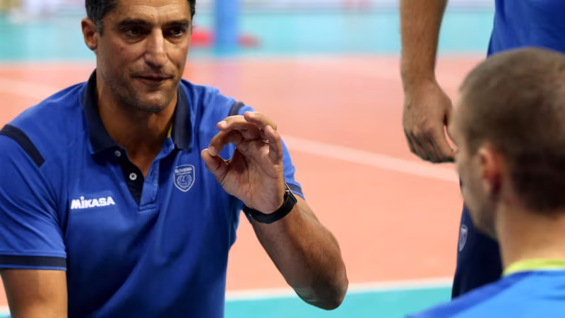 Foto CEV: Ab Mai spricht Andrea Giani zu den DVV-Männern.