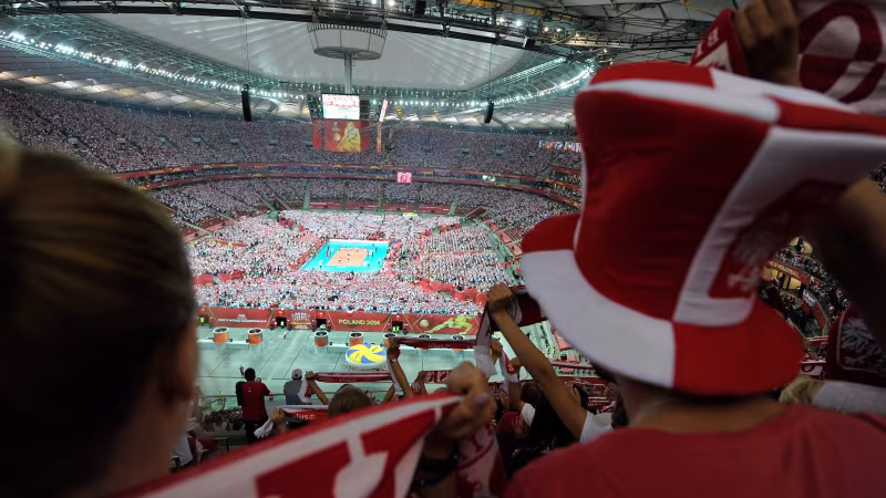 Polen wieder mit Stadion-Party