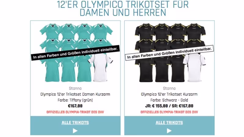 DVV-Ausrüster mit tollem Angebot für Vereine