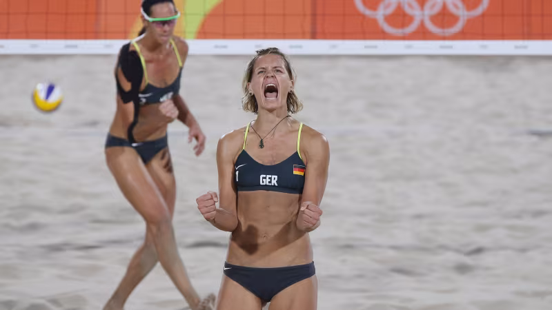 Foto FIVB: Athletik, Emotionen und Spielfreude: Laura Ludwig war in Rio in Top-Verfassung.
