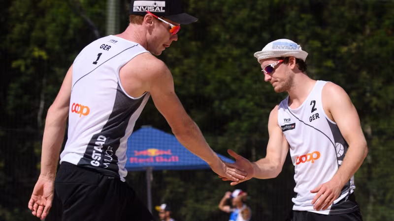 Zwei Olympia-Duos in Binz auf Rügen