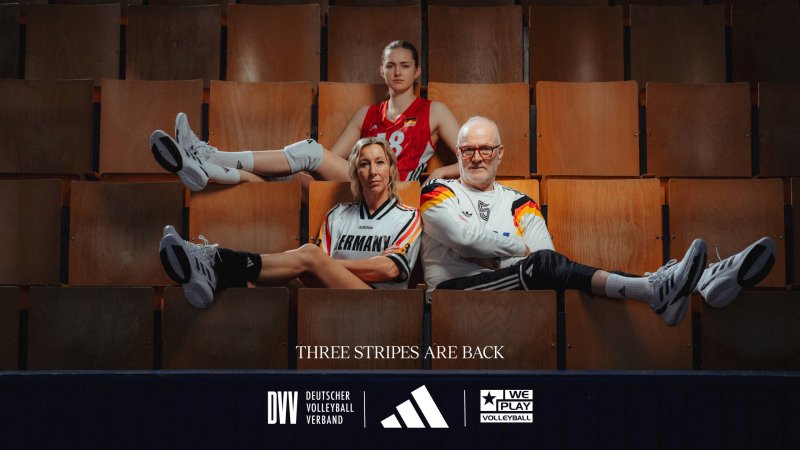 Three Stripes are Back – DVV, adidas und WePlayVolleyball präsentieren neues Nationaltrikot