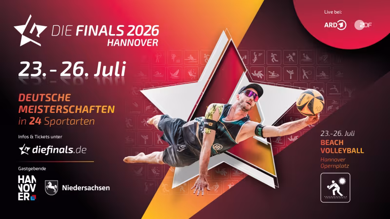 Finals 2026: Beach-Volleyball feiert mit Club-DM Premiere in Hannover