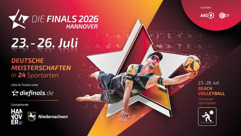 Finals 2026: Beach-Volleyball feiert mit Club-DM Premiere in Hannover