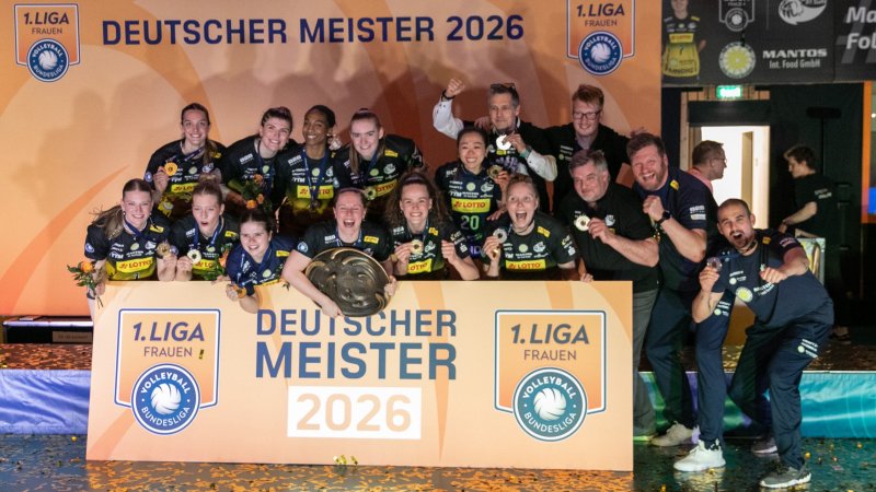 Double perfekt: VfB Suhl LOTTO Thüringen feiert erste Meisterschaft der Vereinsgeschichte