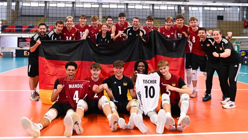 U18-Männer feiern ersten Sieg bei der Europameisterschaft