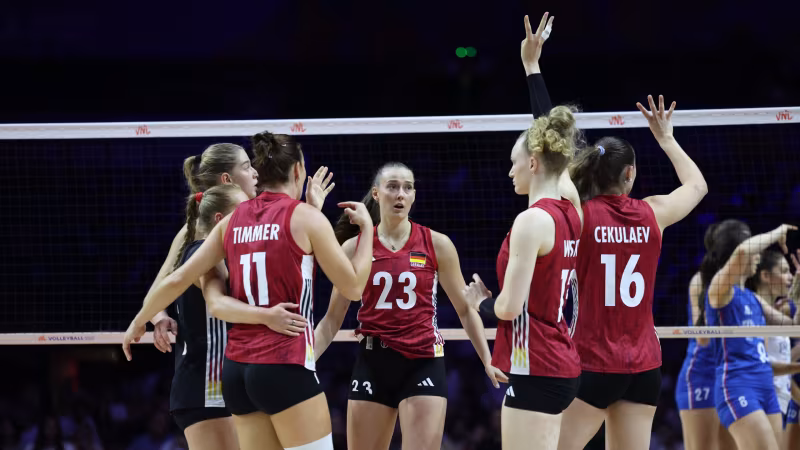 VNL: DVV-Frauen unterliegen Gastgeber Serbien