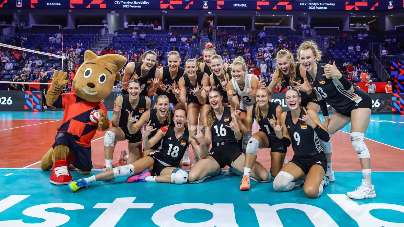Tiebreak-Sieg gegen Belgien: DVV-Frauen ziehen ins EM-Viertelfinale ein
