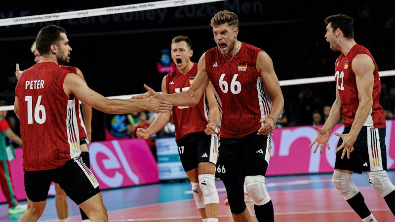 Nach 0:2-Rückstand: DVV-Männer kämpfen sich gegen Bulgarien ins EM-Viertelfinale