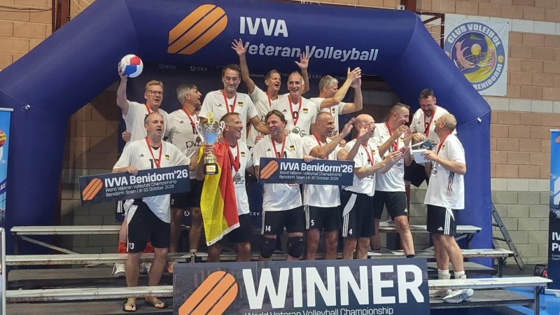 Drei WM-Titel für Deutschlands Senioren-Volleyballer