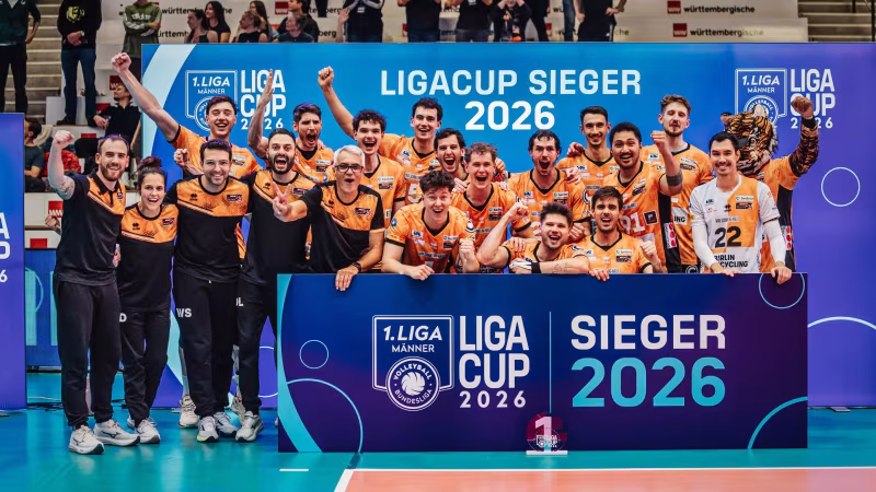 BR Volleys bleiben beim Ligacup ungeschlagen und holen den ersten Saisontitel